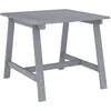 Image de vidaXL Vidaxl Table À Dîner De Jardin Gris 88x88x74 Cm Bois D'acacia Massif