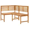 Image de vidaXL Banc d'angle de jardin 140 cm Bois solide d'acacia312422