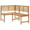 Image de Vidaxl Banc D'angle De Jardin 140 Cm Bois Solide D'acacia