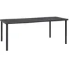 Image de vidaXL Table à dîner d'extérieur Anthracite 190x90x74 cm Acier