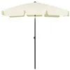 Image de vidaXL Parasol de plage jaune sable 180x120 cm