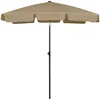 Image de vidaXL Vidaxl Parasol De Plage Taupe 180x120 Cm