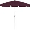 Image de vidaXL Vidaxl Parasol De Plage Rouge Bordeaux 180x120 Cm
