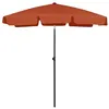 Image de vidaXL Parasol de plage Terre cuite 180x120 cm
