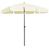 Image de vidaXL Parasol de plage jaune sable 200x125 cm