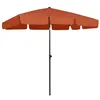 Image de vidaXL Parasol de plage Terre cuite 200x125 cm