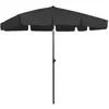 Image de vidaXL Parasol de plage noir 200x125 cm
