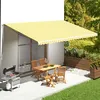 Image de vidaXL Vidaxl Tissu De Remplacement Pour Auvent Jaune Et Blanc 6x3,5 M