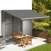 Image de vidaXL Tissu de remplacement pour auvent Anthracite 5x3,5 m311952