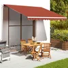 Image de vidaXL Tissu de remplacement pour auvent Orange et marron 4x3,5 m311958