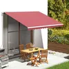 Image de vidaXL Tissu de remplacement pour auvent Bordeaux rouge 4x3 m