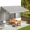 Image de vidaXL Tissu de remplacement pour auvent Anthracite et blanc 6x3 m311993