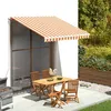 Image de vidaXL Tissu de remplacement pour auvent Jaune et orange 3x2,5 m312015
