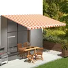 Image de vidaXL Vidaxl Tissu De Remplacement Pour Auvent Jaune Et Orange 5x3,5 M