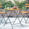 Image de vidaXL Table de bistro 55x54x71 cm Bois d'acacia massif313158