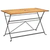 Image de vidaXL Table pliable de jardin 120x70x74 cm Bois d'acacia massif313159