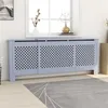 Image de vidaXL Cache-radiateur MDF Gris 205 cm325557