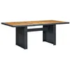 Image de vidaXL Table de jardin Gris foncé Résine tressée et bois d'acacia313310