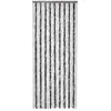 Image de vidaXL Vidaxl Moustiquaire Gris Et Blanc 90x200 Cm Chenille