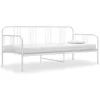 Image de vidaXL Cadre de canapé-lit sans matelas blanc métal 90x200 cm324750