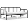 Image de vidaXL Cadre de canapé-lit extensible sans matelas Noir Métal 90x200cm324752
