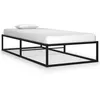 Image de vidaXL Cadre de lit sans matelas noir métal 90x200 cm324785