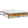 Image de vidaXL Cadre de lit sans matelas noir métal 160x200 cm324817
