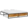 Image de vidaXL Cadre de lit sans matelas noir métal 180x200 cm324818