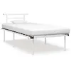 Image de vidaXL Cadre de lit sans matelas blanc métal 90x200 cm324821