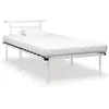 Image de vidaXL Cadre de lit sans matelas blanc métal 100x200 cm324824