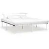 Image de vidaXL Cadre de lit sans matelas blanc métal 180x200 cm324836