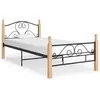 Image de vidaXL Cadre de lit sans matelas noir métal 90x200 cm324939