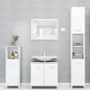 Image de vidaXL Ensemble de meubles salle de bain 4 pcs blanc bois d ingénierie3056880