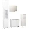 Image de vidaXL Ensemble de meubles de salle de bain 4 pcs Blanc AgglomÃ©rÃ©