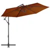 Image de vidaXL Parasol de jardin en porte-à-faux avec mât en aluminium313755