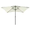 Image de vidaXL Parasol de jardin avec LED et mât en acier sable 2x3 m313787