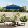 Image de vidaXL Tissu de remplacement pour parasol d'extÃ©rieur Bleu azurÃ© 300cm