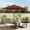 Image de vidaXL Tissu de remplacement pour parasol d'extérieur Bordeaux 300 cm