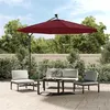 Image de vidaXL Tissu de remplacement pour parasol déporté bordeaux rouge 300cm
