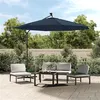 Image de vidaXL Tissu de remplacement pour parasol déporté Bleu 350 cm313812