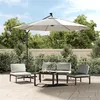 Image de vidaXL Tissu de remplacement pour parasol déporté Blanc sable 350 cm313813
