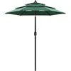 Image de vidaXL Vidaxl Parasol À 3 Niveaux Avec Mât En Aluminium Vert 2 M