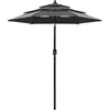 Image de vidaXL Vidaxl Parasol À 3 Niveaux Avec Mât En Aluminium Anthracite 2 M