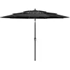 Image de vidaXL Vidaxl Parasol À 3 Niveaux Avec Mât En Aluminium Anthracite 3 M