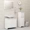 Image de vidaXL Ensemble de meubles de bain 3 pcs Blanc Bois d'ingénierie3056925