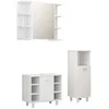 Image de vidaXL Ensemble De Meubles De Salle De Bain 3 Pcs Blanc Aggloméré - Vidaxl