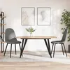 Image de vidaXL Chaises à manger lot de 2 Gris clair Velours325646