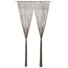 Image de vidaXL Rideau en macramé Taupe 140x240 cm Coton