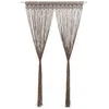 Image de vidaXL Rideau en macramé Taupe 140x240 cm Coton