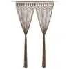 Image de vidaXL Rideau en macramé Taupe 140x240 cm Coton323982
